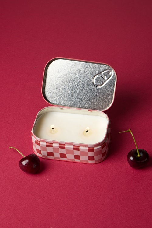 Bougie parfumée originale boîte métal Smoked Cherry, Bistrot paddywax