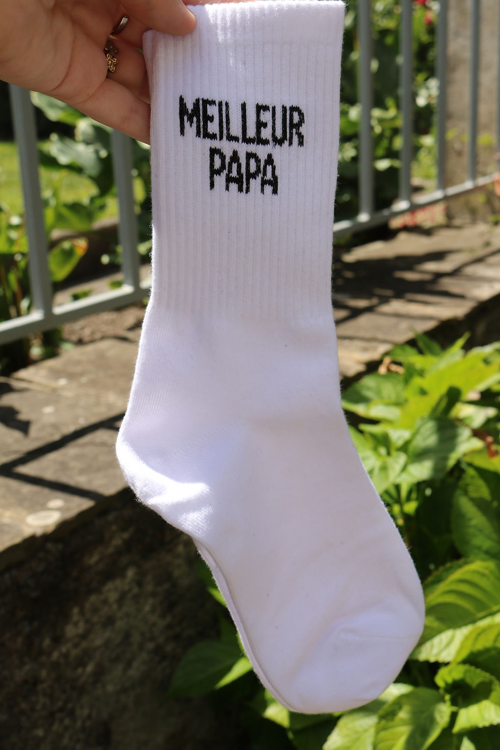Chaussettes originales homme personnalisées Meilleur papa, blanches mila mila