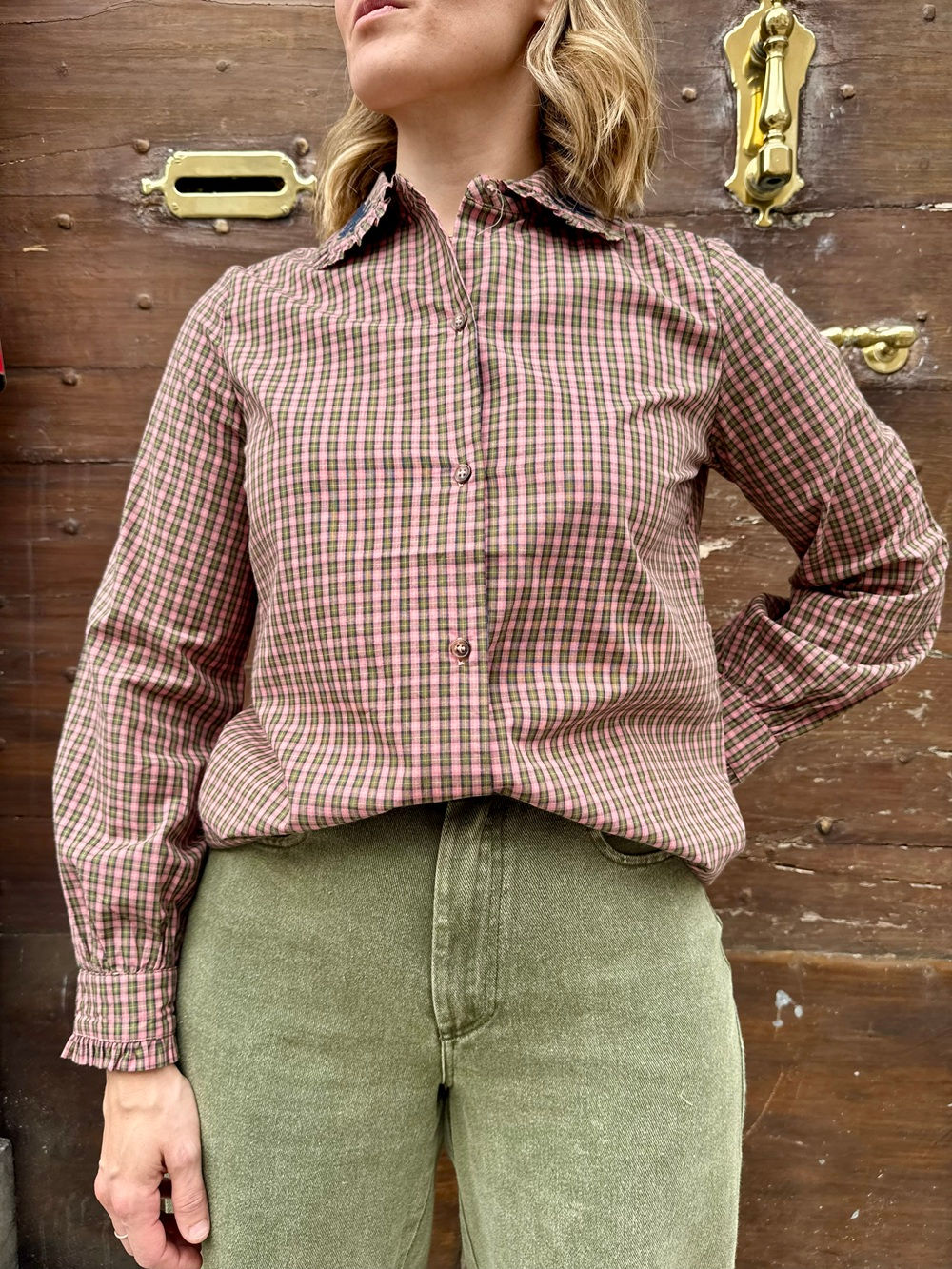 Blouse originale à carreaux, Clotaire