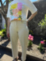Pantalon léger original femme beige, Joël