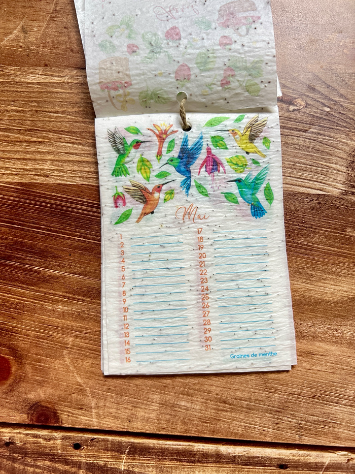 Miniature : Calendrier à planter perpétuel A6 georgia zervos Les Cartes de Lulu
