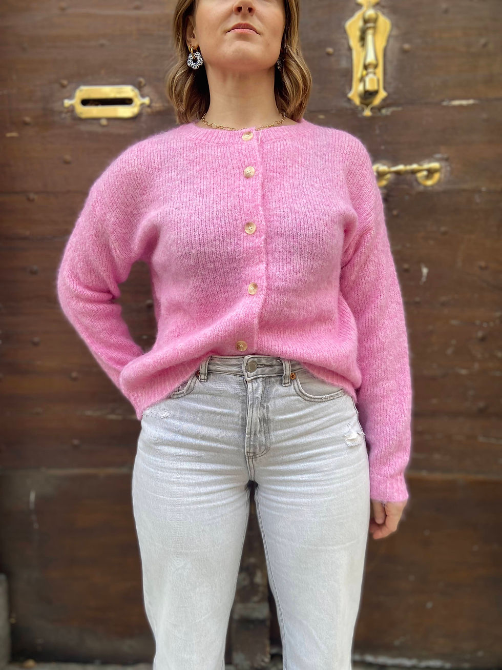 Miniature : Gilet original femme rose, Henry in april 1986