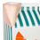 Miniature : Vase original brique rose et rayé turquoise, Orange juice sema design