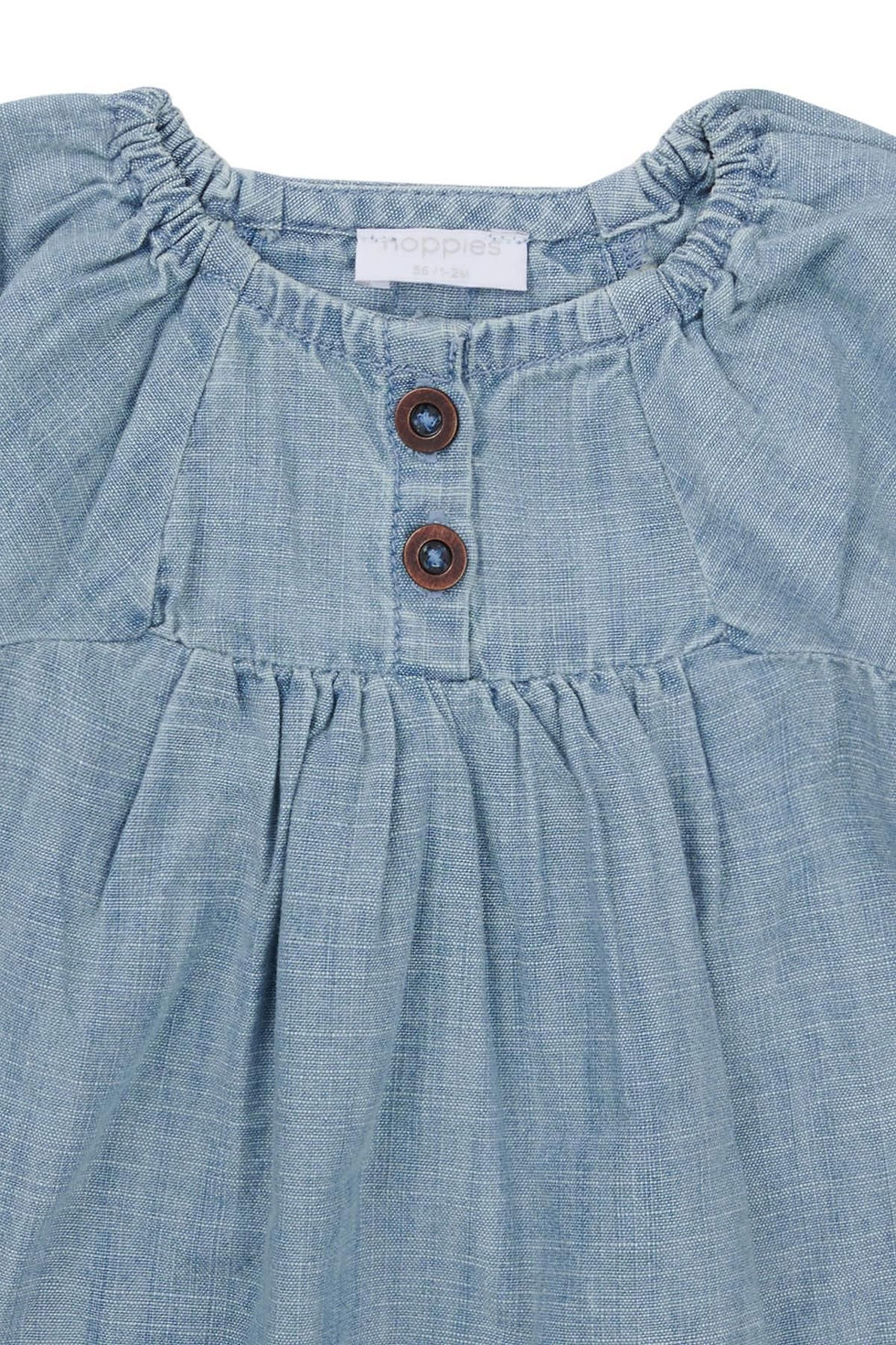 Robe originale bleu effet jean à manches courtes Mabton fille enfant noppies