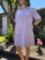 Robe courte originale femme lilas, Solange