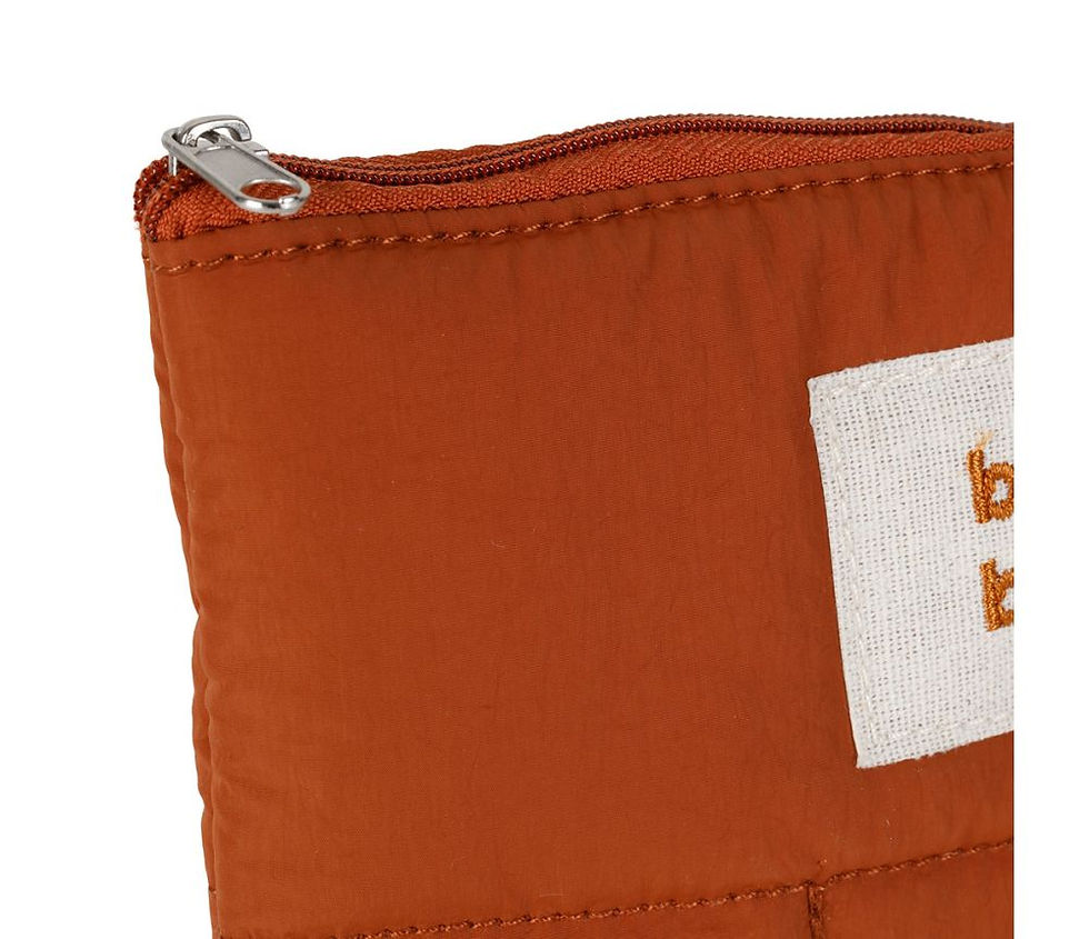Miniature : Pochette originale matelassée terracotta, Quilted sema design
