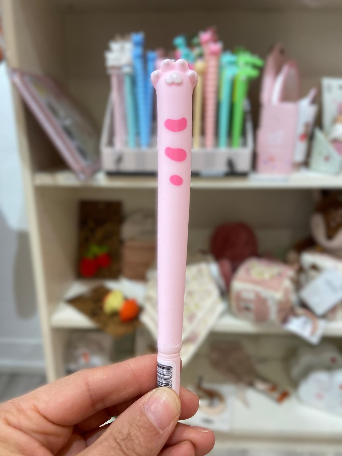Stylo original Cat Paw patte de chat rose yuko b