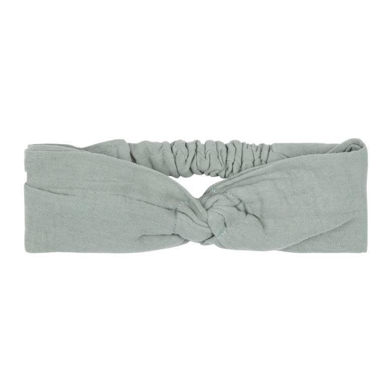 Bandeau à cheveux bleu noué 0-1 an enfant mimi & lula