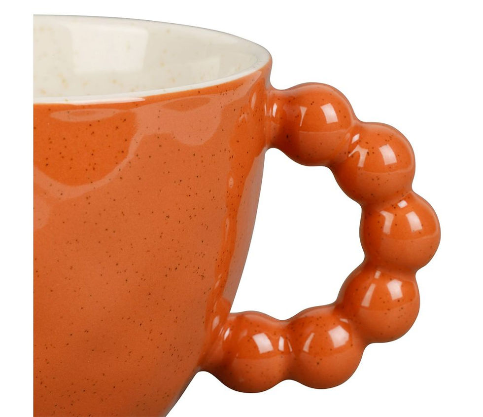 Tasse à déjeuner originale terracotta, Organic sema design