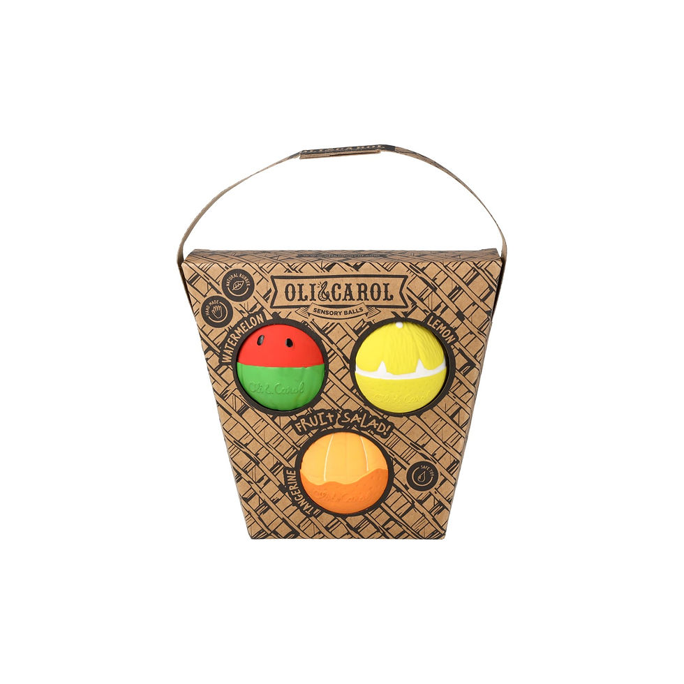 Miniature : Coffret de 3 balles sensorielles salade de fruits enfant oli & carol