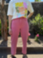 Pantalon léger original femme rose, Joël