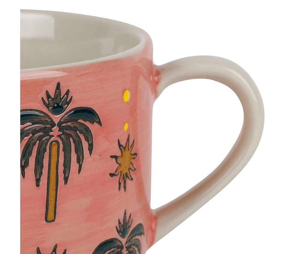 Tasse à déjeuner originale Palmisol, 2 couleurs sema design