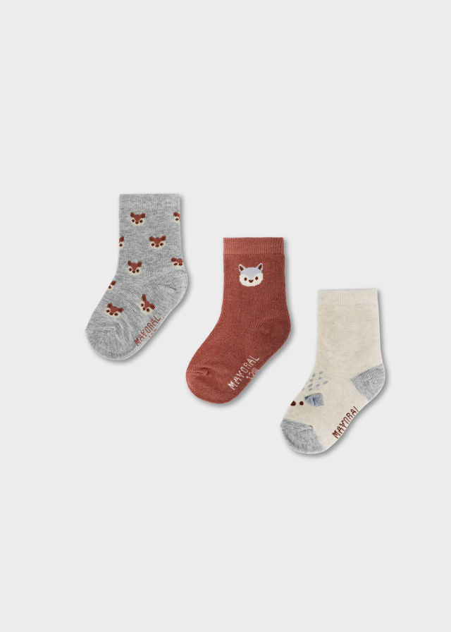 Lot de 3 paires de chaussettes originales, renard enfant mayoral