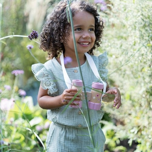 Miniature : Jumelles originales en bois rose Fairy Garden enfant little dutch