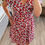 Miniature : Robe courte originale femme fleurie rouge, Spring ikoone & bianca