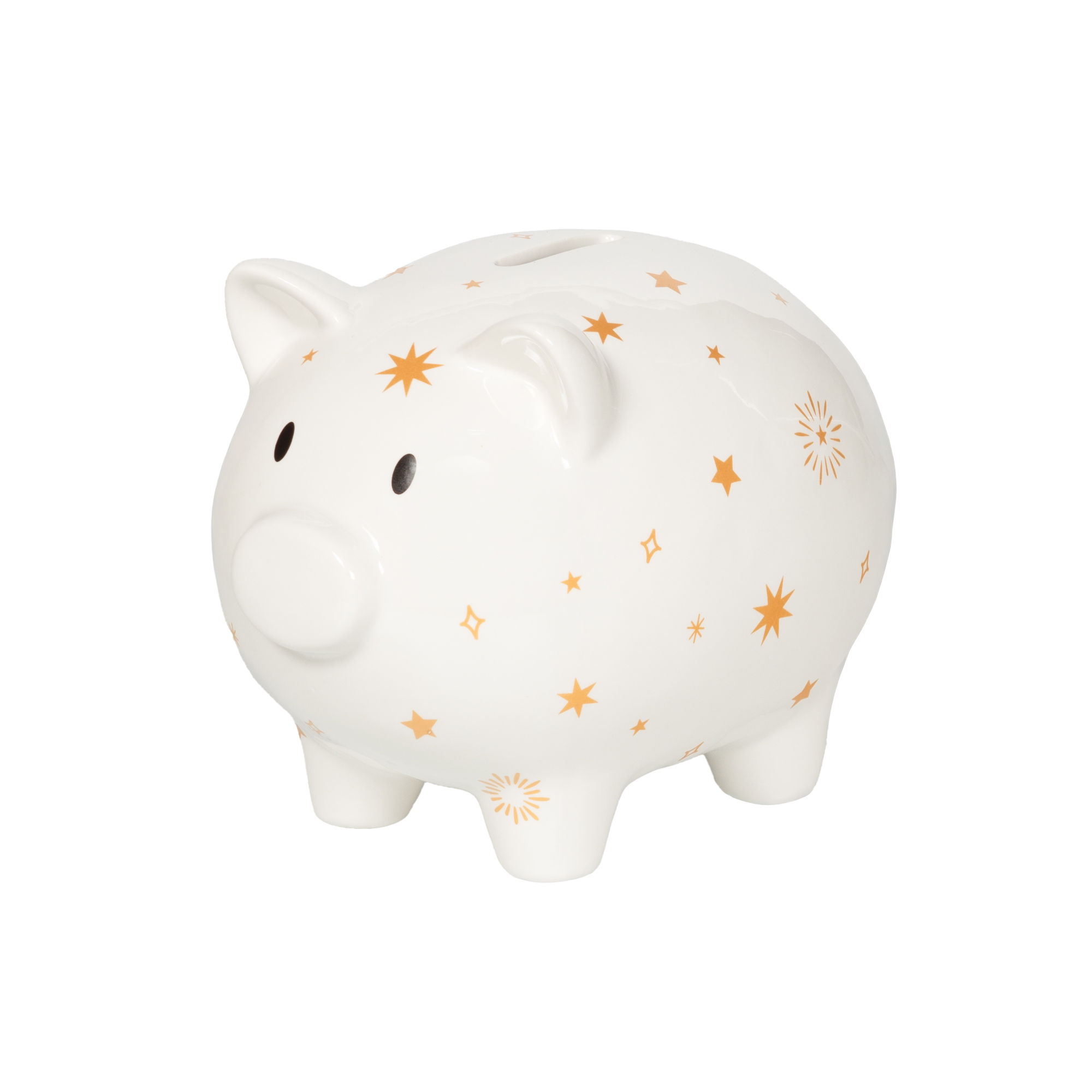 Tirelire originale cochon blanc étoiles, Circus enfant amadeus