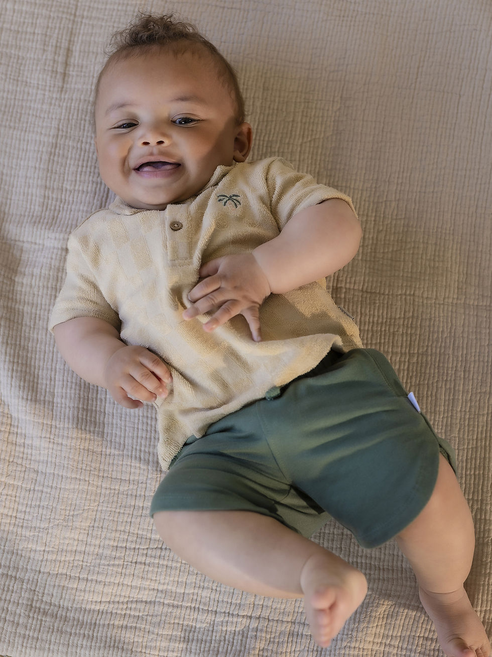 Short original bébé garçon vert Laurel Wreath enfant noppies