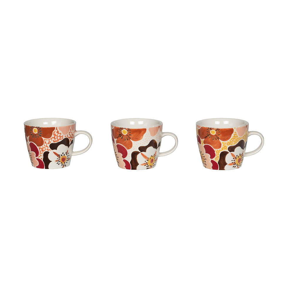 Mug original coloré Florine, 3 assortis amadeus