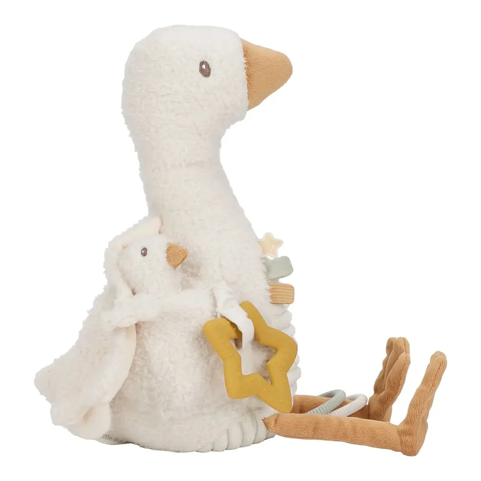 Miniature : Peluche d'activités originale bébé oie Newborn enfant little dutch