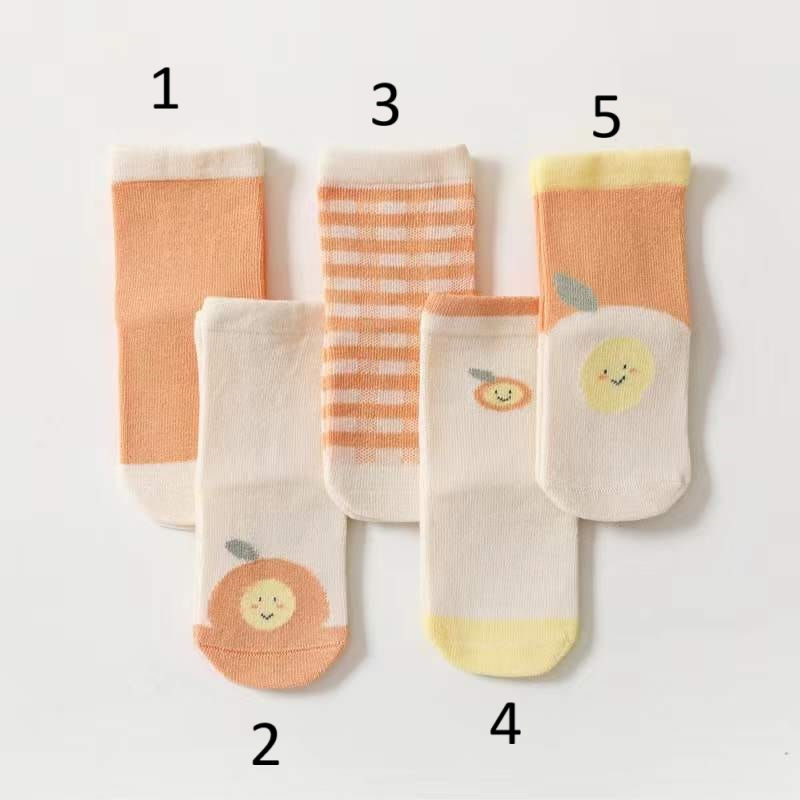 Chaussettes originales bébé orange 1-3 ans enfant apple bébé
