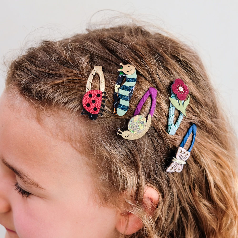 Set de 5 barrettes originales mini bêtes enfant mimi & lula
