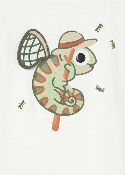 Miniature : T-shirt original bébé manches courtes iguane enfant mayoral