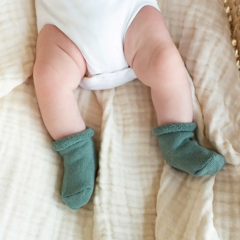 Lot de 3 paires de chaussettes originales unisexe sapin écru sauge enfant trois kilos sept