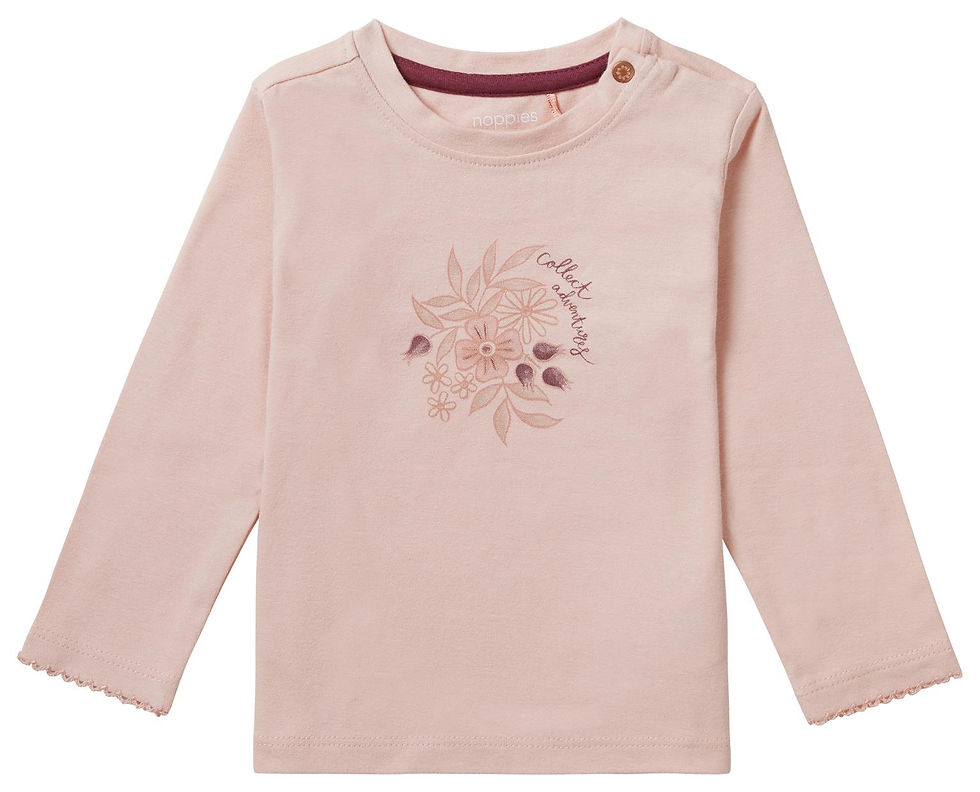 T-shirt original manches longues rose Varanasi enfant noppies