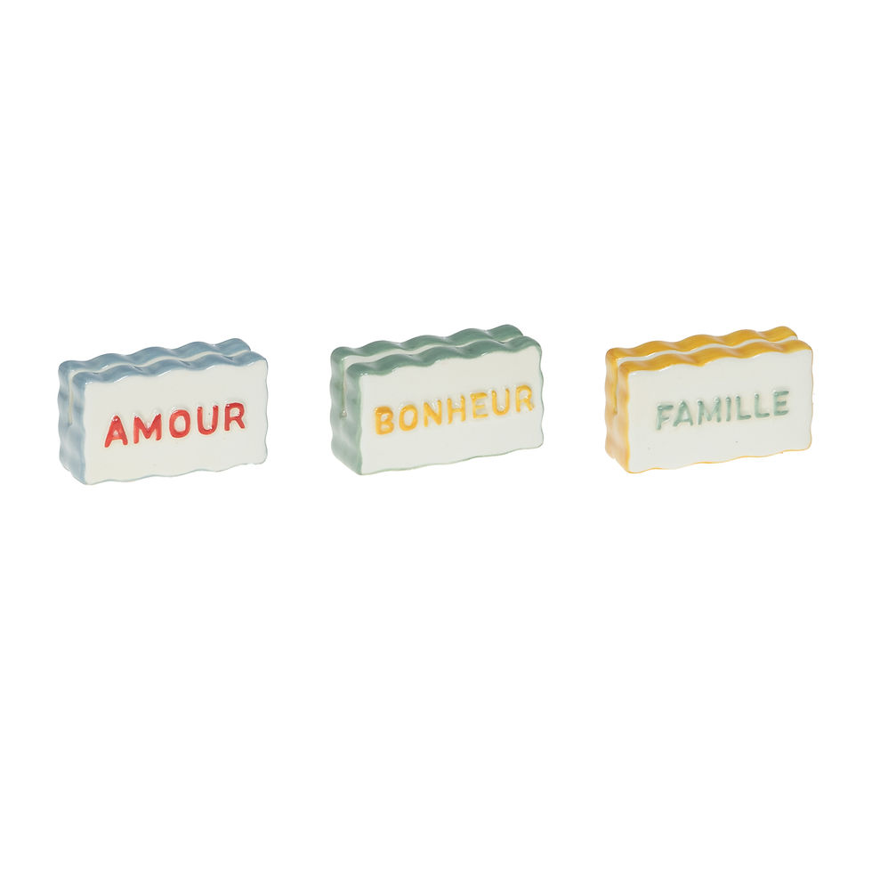 Coffret 3 porte photos originaux famille, amour et bonheur family amadeus