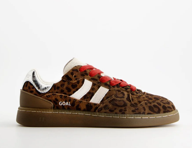 Miniature : Chaussures basket Goal léopard foncé Coolway