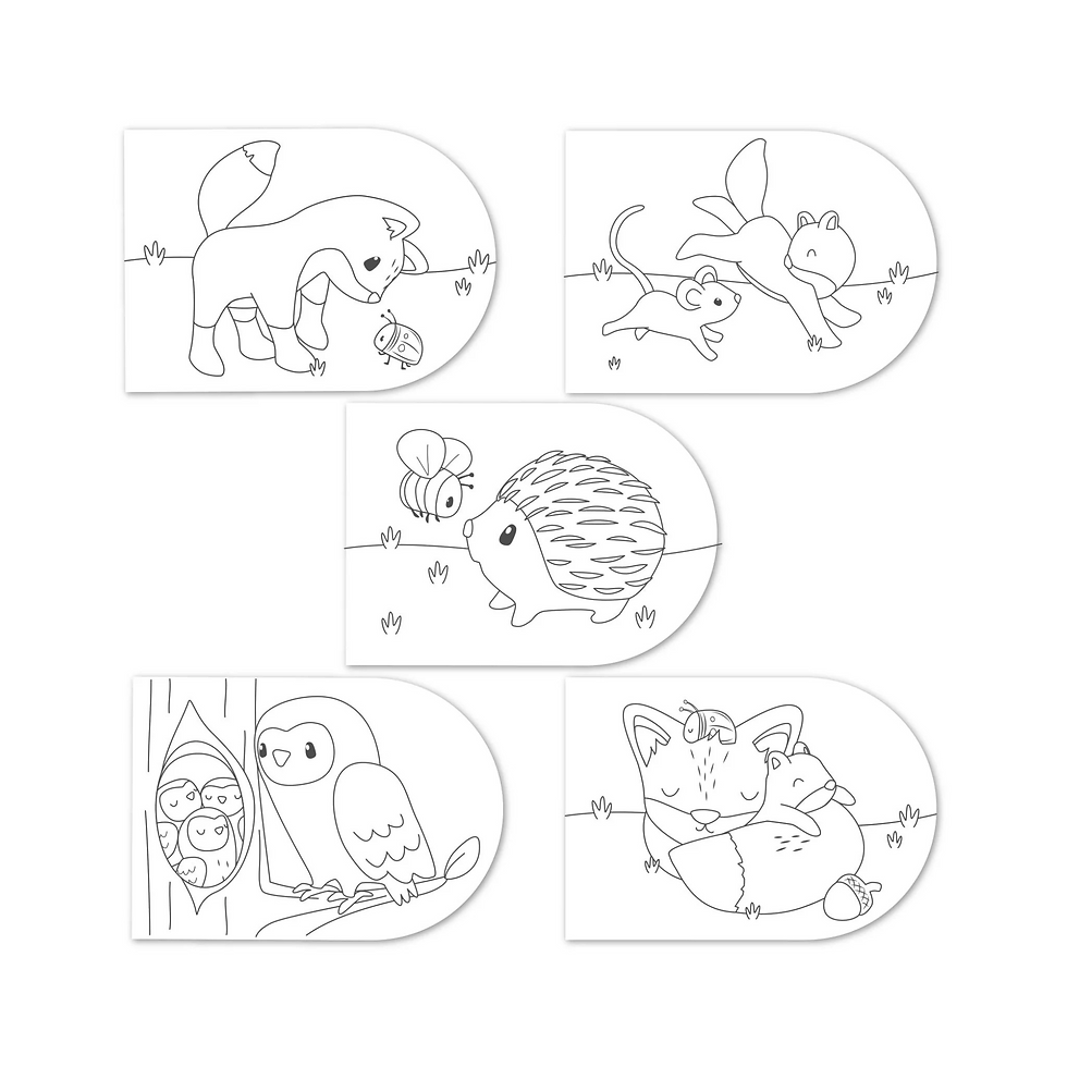 Livre de peinture original Forest Friends enfant little dutch