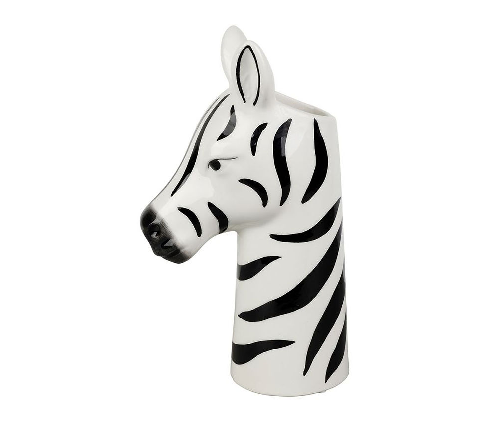 Vase original zèbre noir et blanc, Jungle Pop sema design