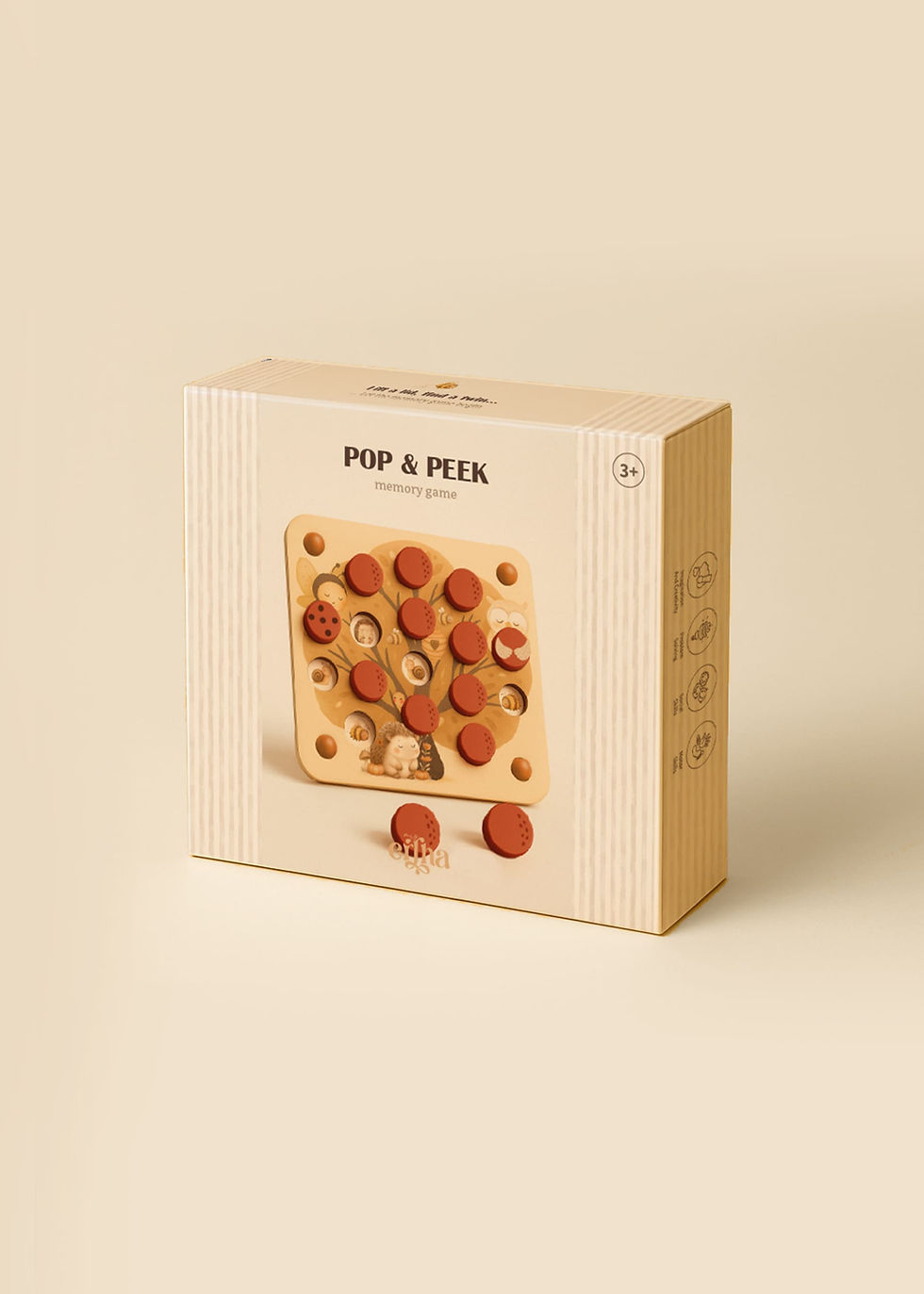 Miniature : Jeu de mémoire original en bois Pop & Peek enfant mrs ertha