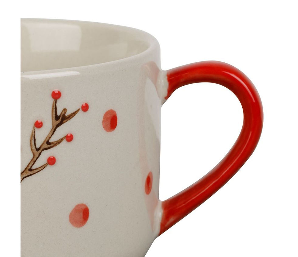 Tasse à déjeuner originale mon sapin rouge, 2 modèles sema design