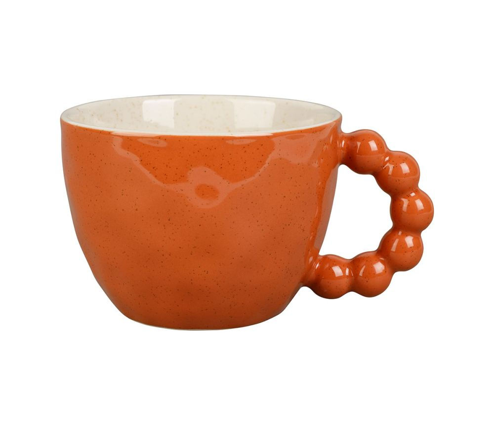 Tasse à déjeuner originale terracotta, Organic sema design