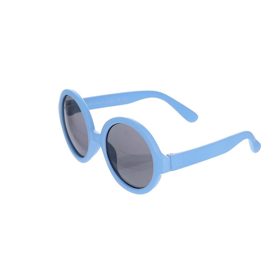 Lunettes de soleil originales bébé rondes bleu 0-36 mois enfant le petit souk