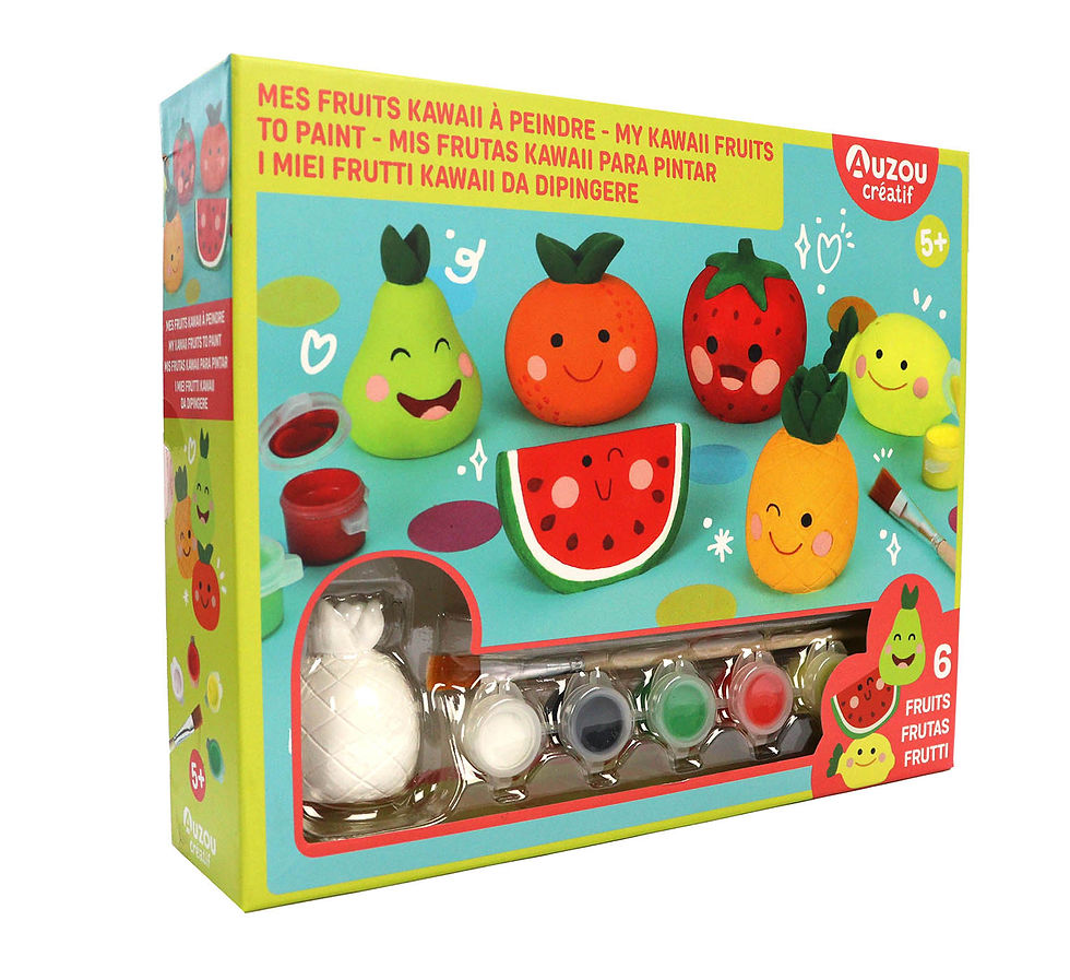 Mon coffret d'artiste mes fruits Kawaii à peindre enfant éditions auzou