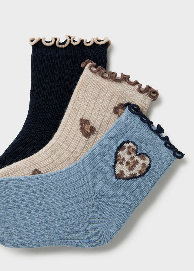 Lot de 3 paires de chaussettes originales, bleu marine enfant