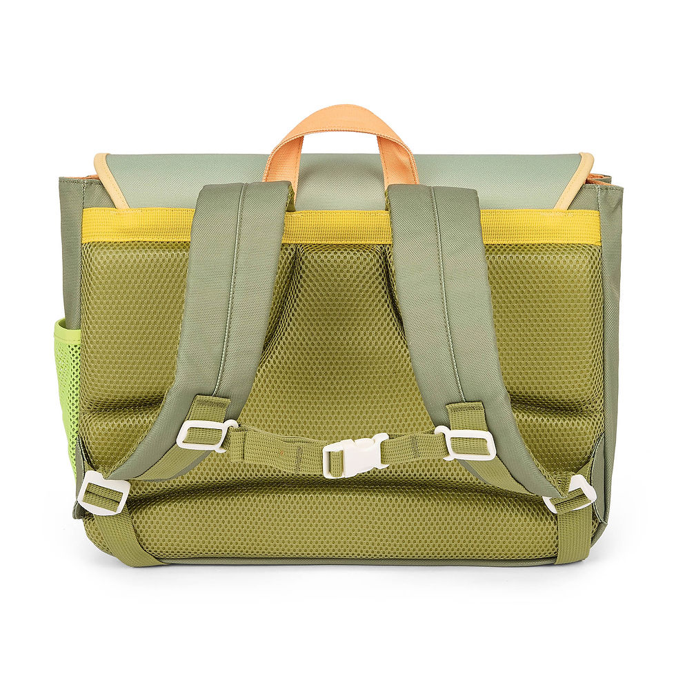 Miniature : Sac à dos cartable original vert Mini Safari, 2 tailles enfant hello hossy
