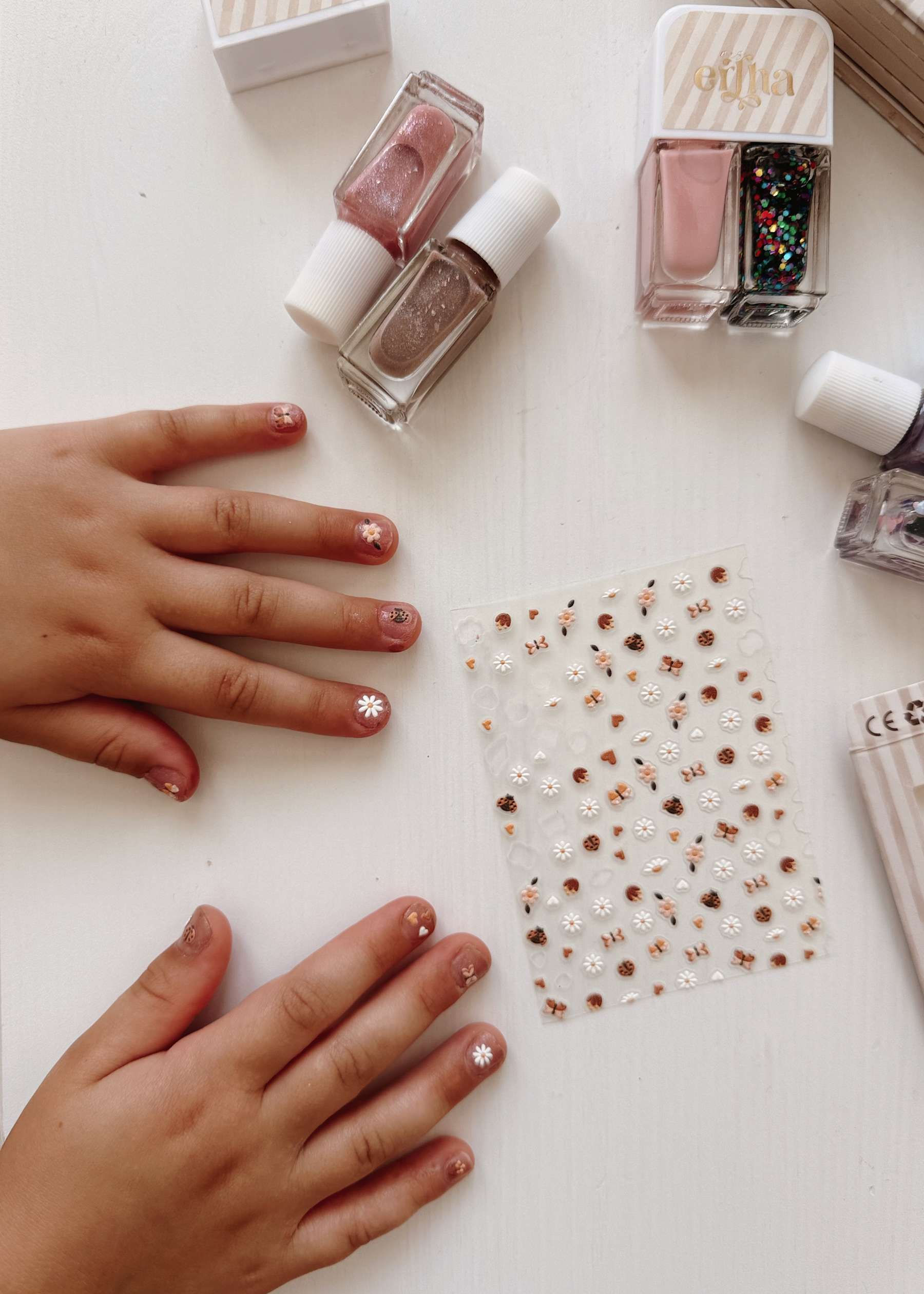 Stickers 3D pour ongles, papillons pour enfant mrs ertha