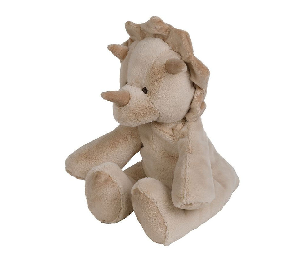 Peluche originale tricera beige, Songes enfant jardin d'ulysse