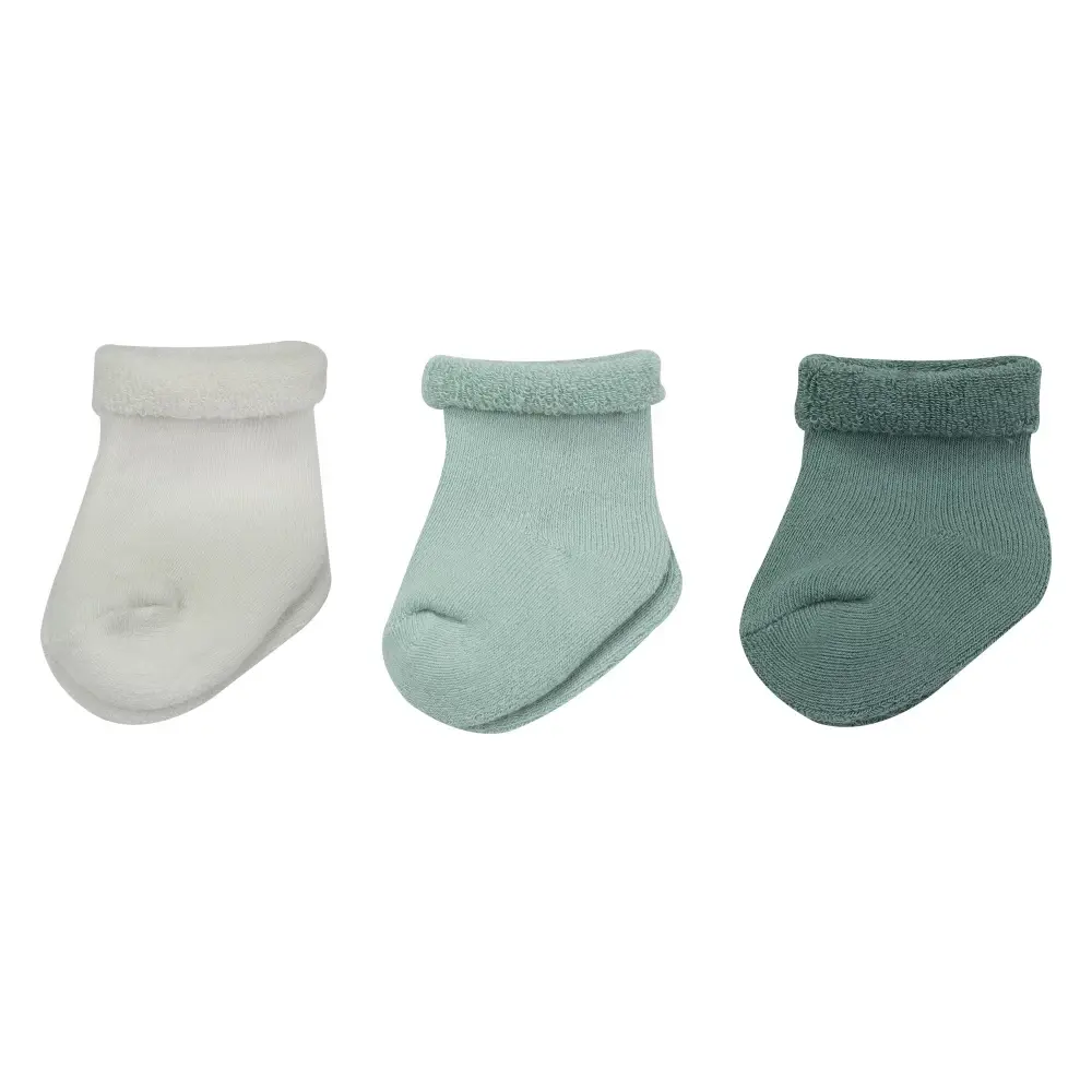 Lot de 3 paires de chaussettes originales unisexe sapin écru sauge enfant trois kilos sept