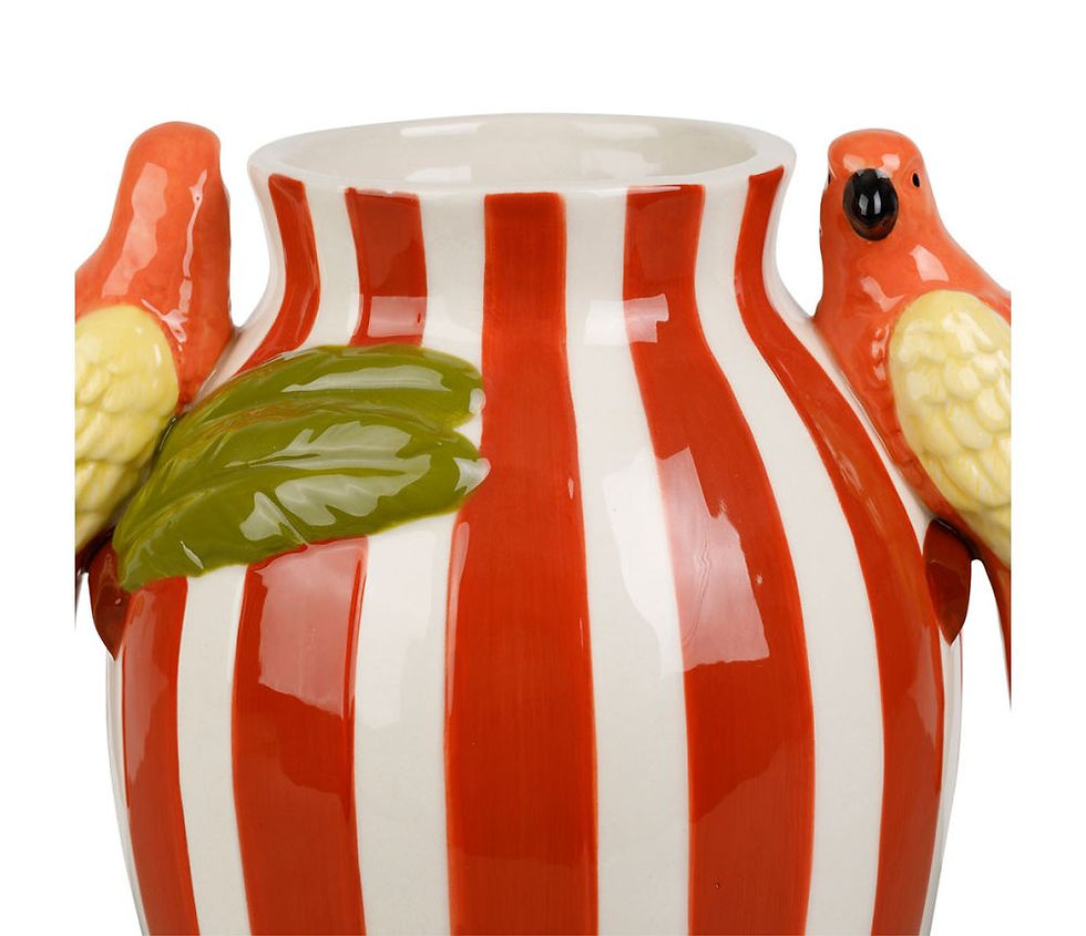 Vase original rayé terracotta, Jungle Pop sema design