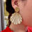 Miniature : Boucles d'oreilles originales femme coquillage en perles le petit souk