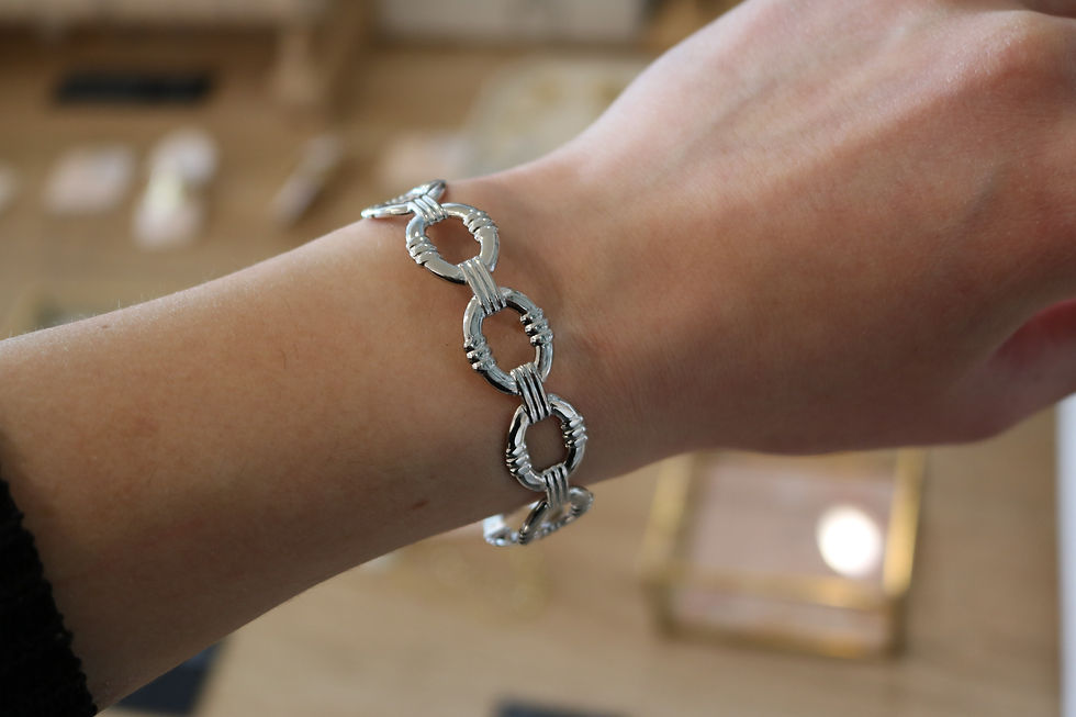 Jonc original femme acier inoxydable argenté ikita paris