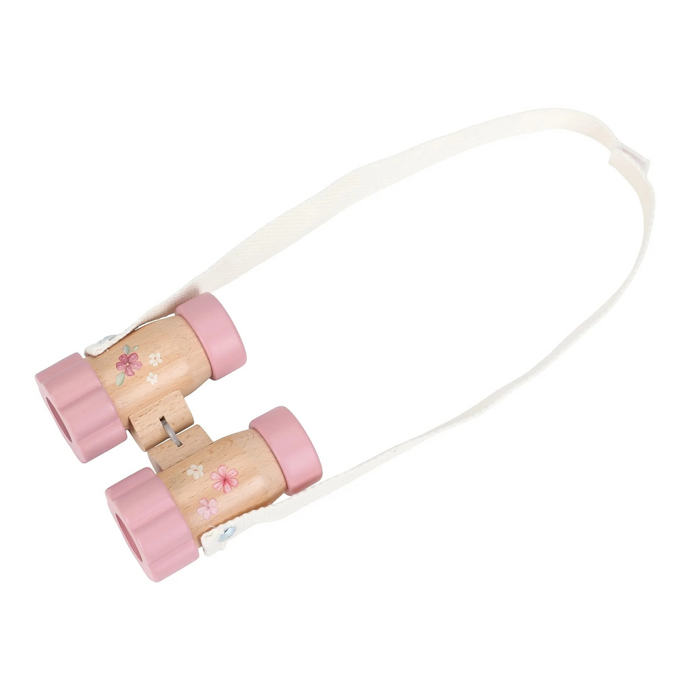 Miniature : Jumelles originales en bois rose Fairy Garden enfant little dutch