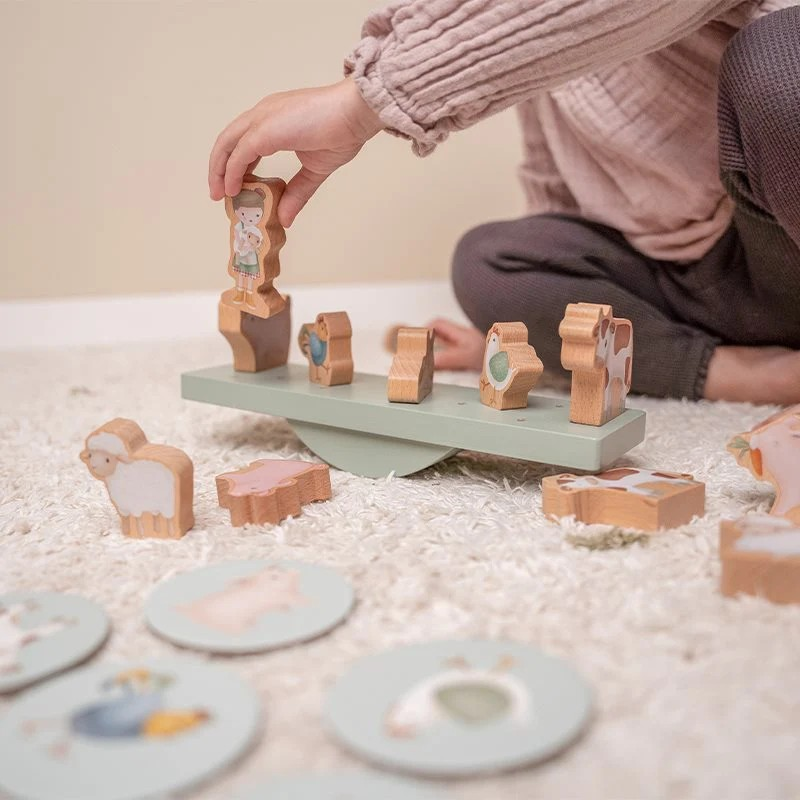 Miniature : Jeu d'équilibre original en bois Little Farm enfant little dutch