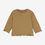 Miniature : T-shirt original fille manches longues marron Tacony enfant noppies