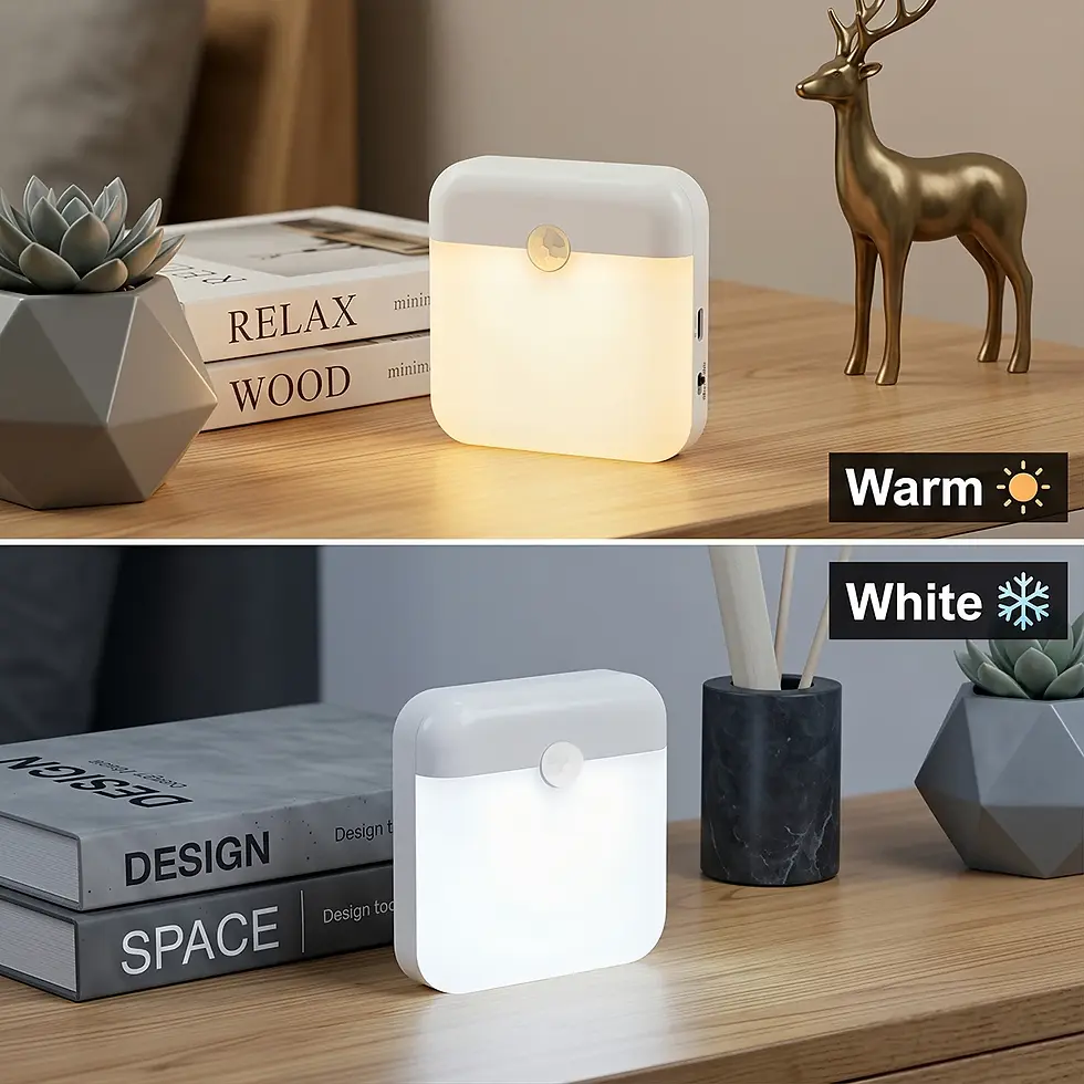 Thumbnail: Rechargeable Motion Sensor Night Light-Wireless LED Detector Light