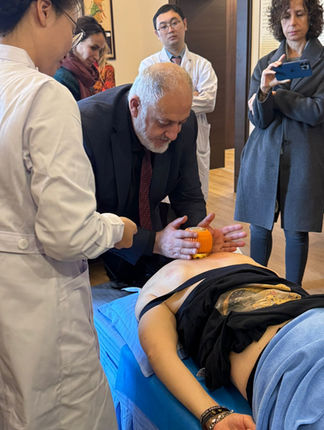 Fire Dragon Cupping Demonstration Dr. Akopyan